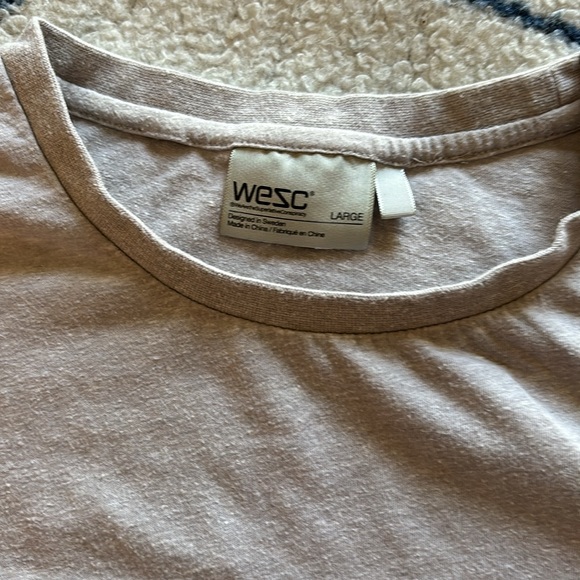 WESC t shirt gray with all around graphic size large - Picture 2 of 4